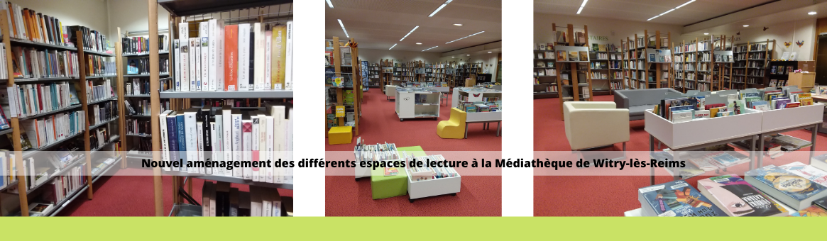 Nouvel aménagement espace lecture médiathèque