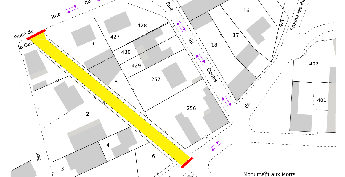 Travaux Rue de la Paix - Phase 5 
